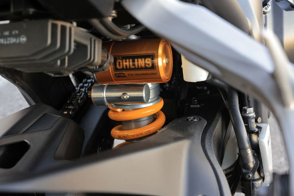 The rear shock is fully adjustable