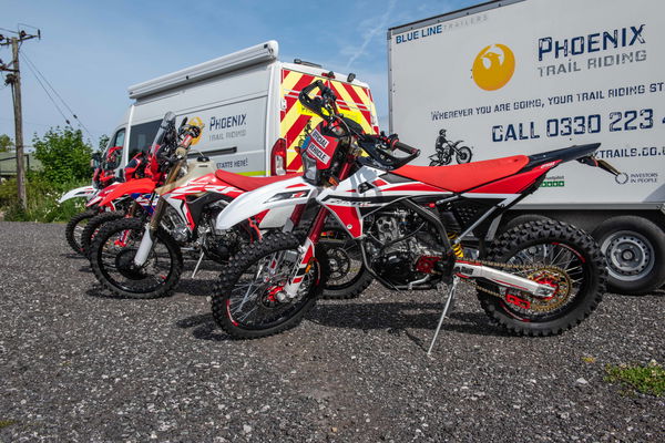 Four trail bikes