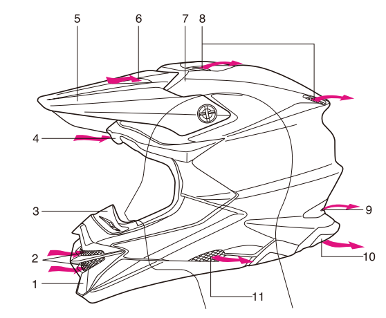 Shoei VFX-WR motorcycle helmet