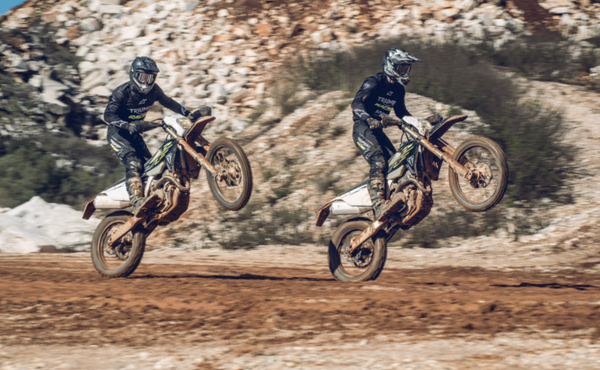 Triumph Enduro bikes in action